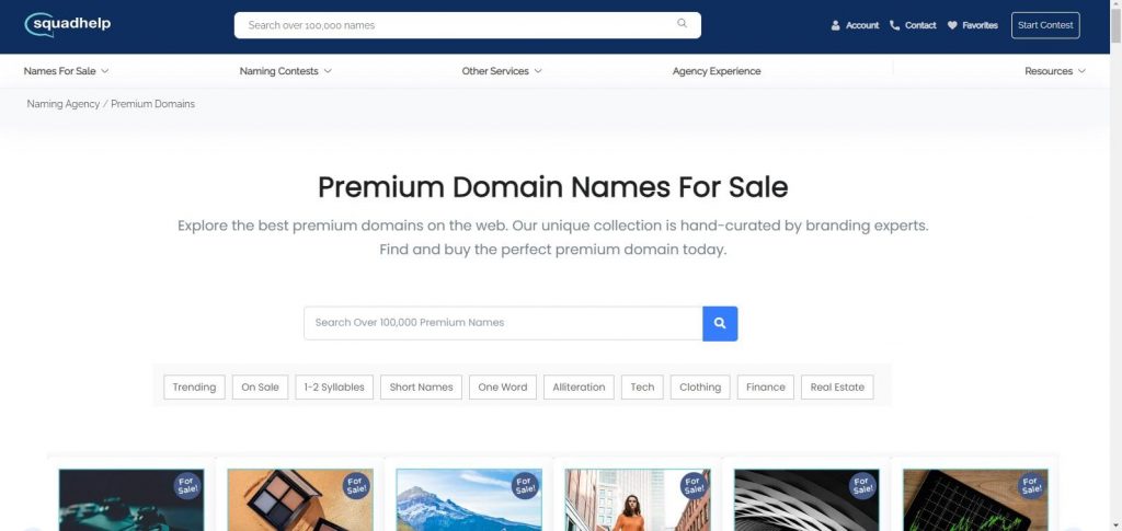 suqadhelp offers premium domain names for website naming