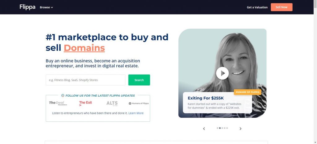 flippa id #1 marketplace to buy and sell domains