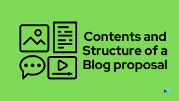 Contents and structure of a blog proposal 1