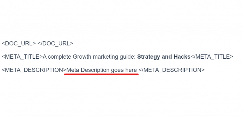 create meta description with outranking.io