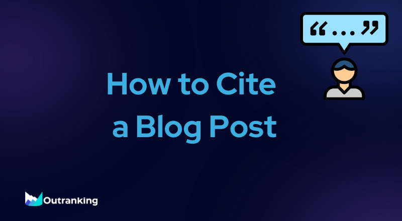 How To Cite A Blog Post