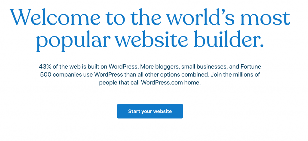 WordPress is the best blogging platforms
