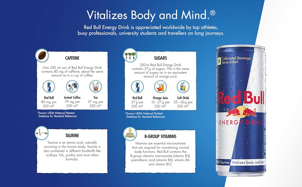 A Red Bull product description
