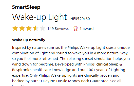 Review for the SmartSleep Wake-up Light