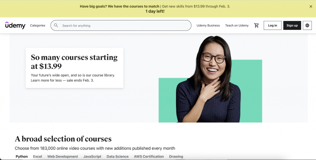 Udemy online courses