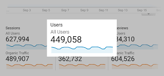 Screenshot of total number of users