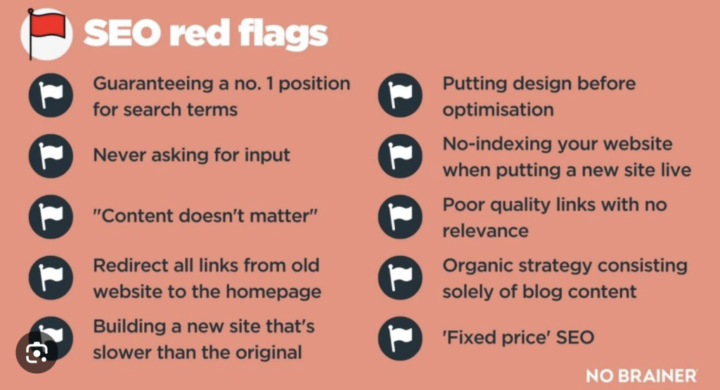 A list of red flags to watch out for
