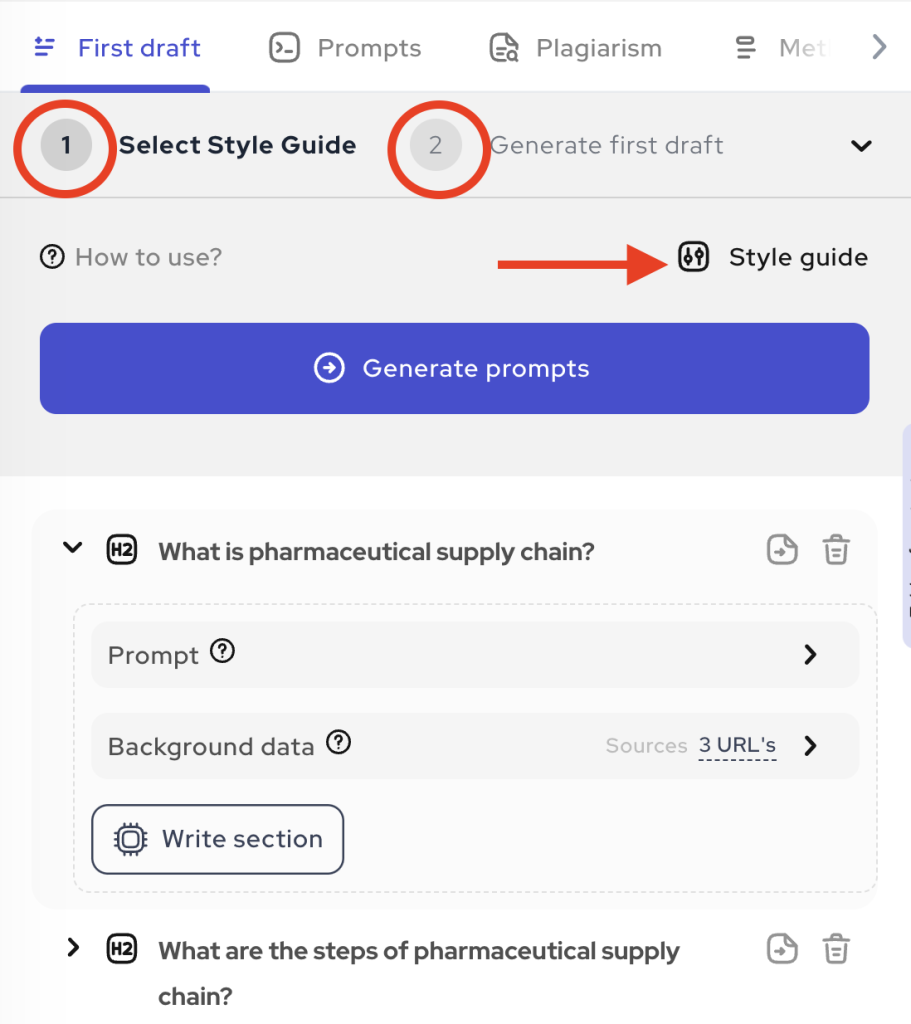 AI Writing with GPT-4 and style guides